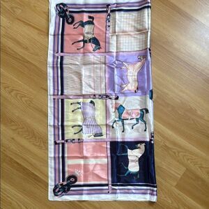 Scarf Horse Western Print Scarf Large Pink Purple